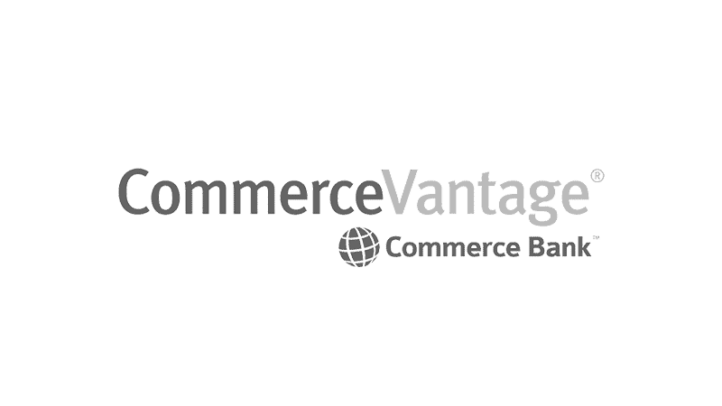Commerce Vantage Commerce Bank logo.